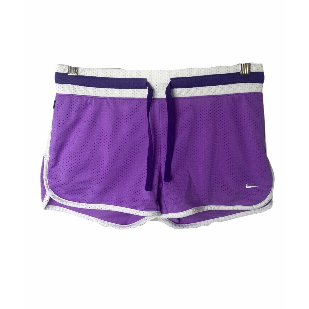 Nike Short's Women’s Purple and White Mesh Athletic Activewear Size Small